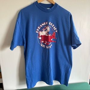 Vintage Durango CO air show T-shirt made in USA airplane tee